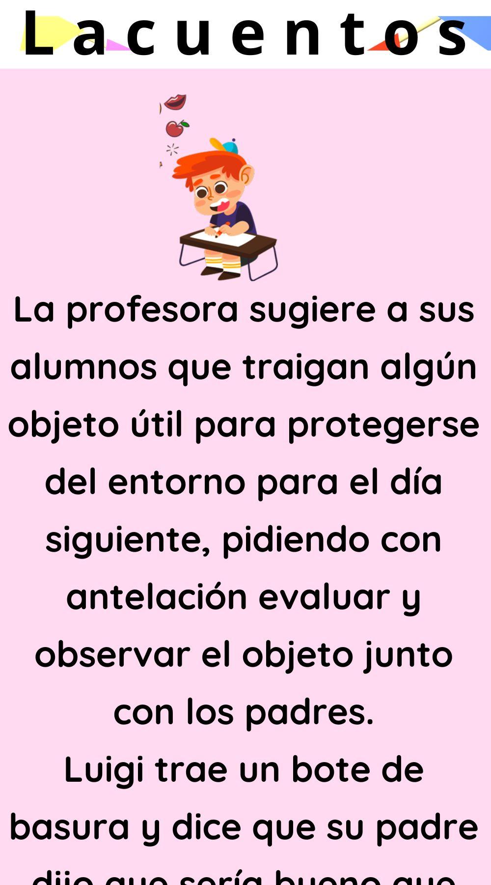 La Maestra Sugiere Que Sus Alumnos Traigan