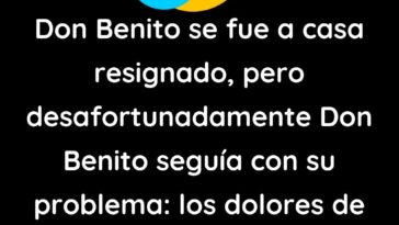 Don Benito se fue a casa resignado