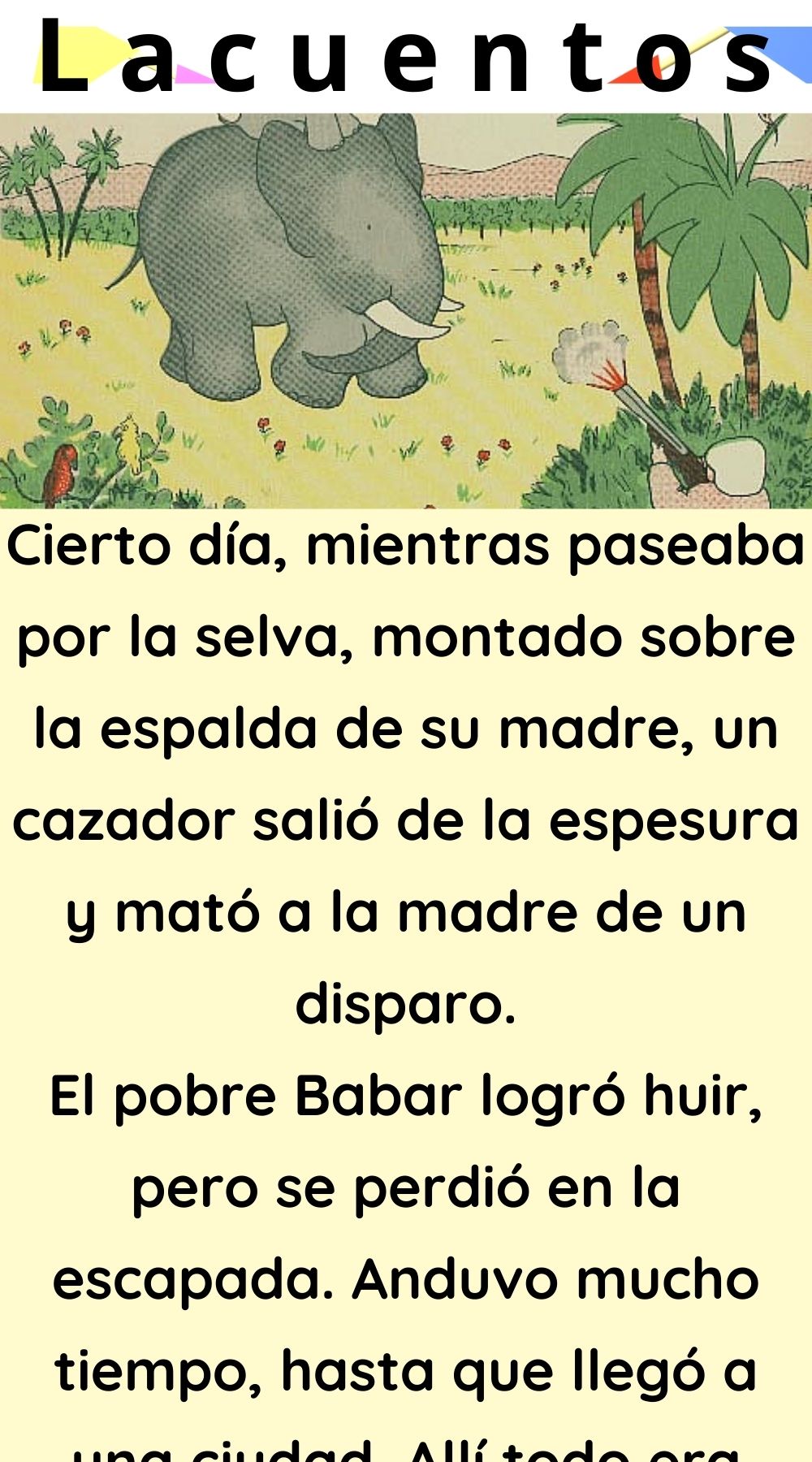 Historia de Babar versión libre