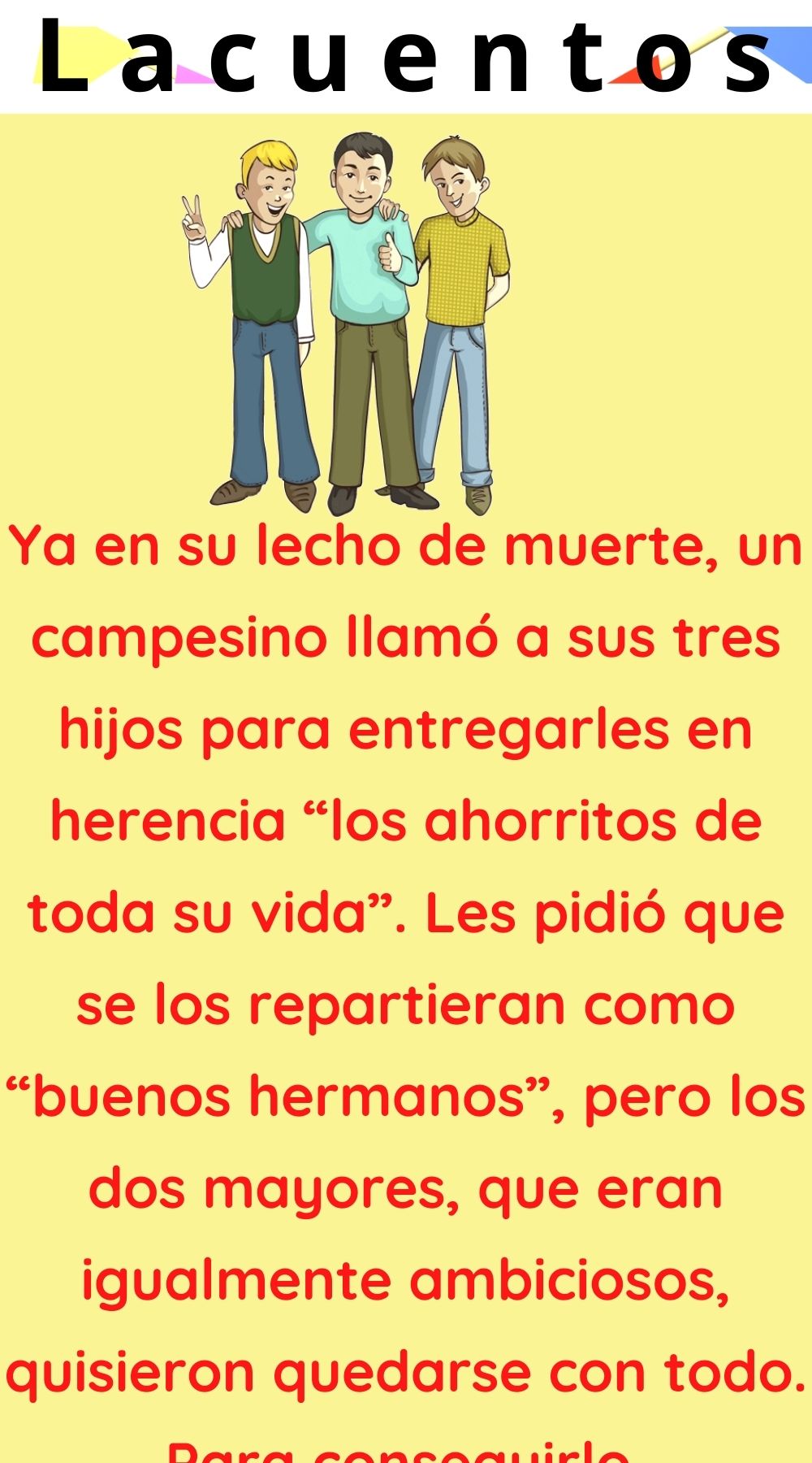 Las tres mentiras