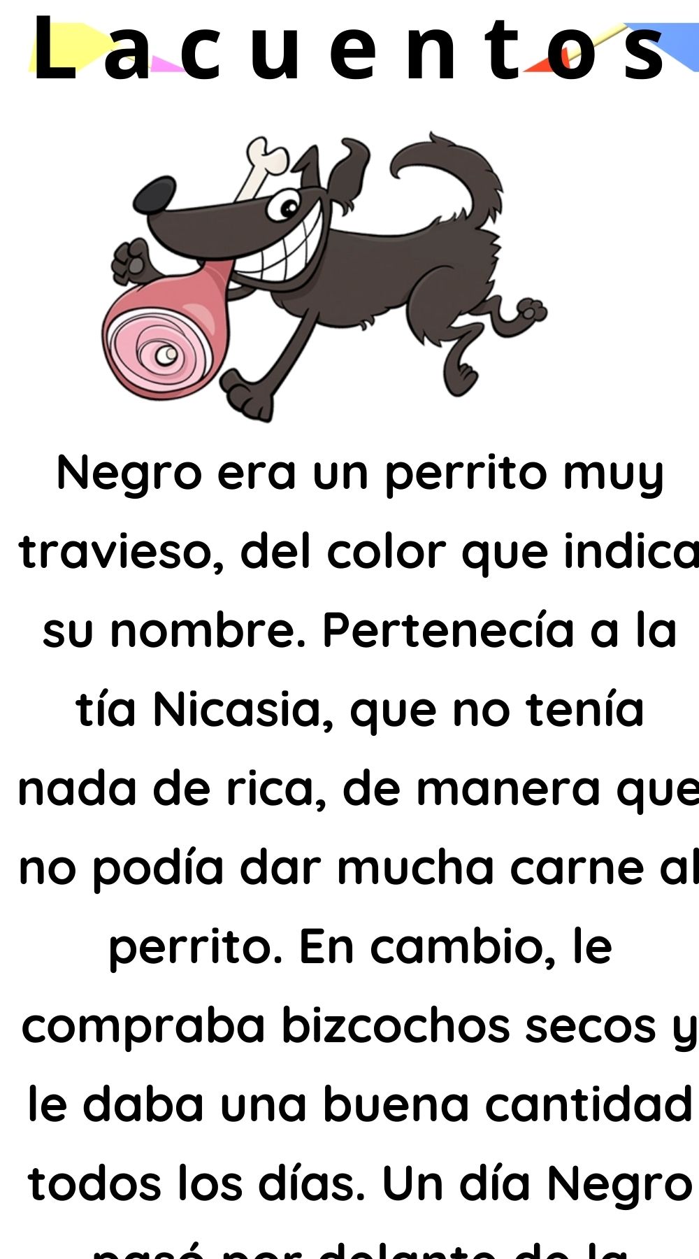 Negro y la chuleta mágica