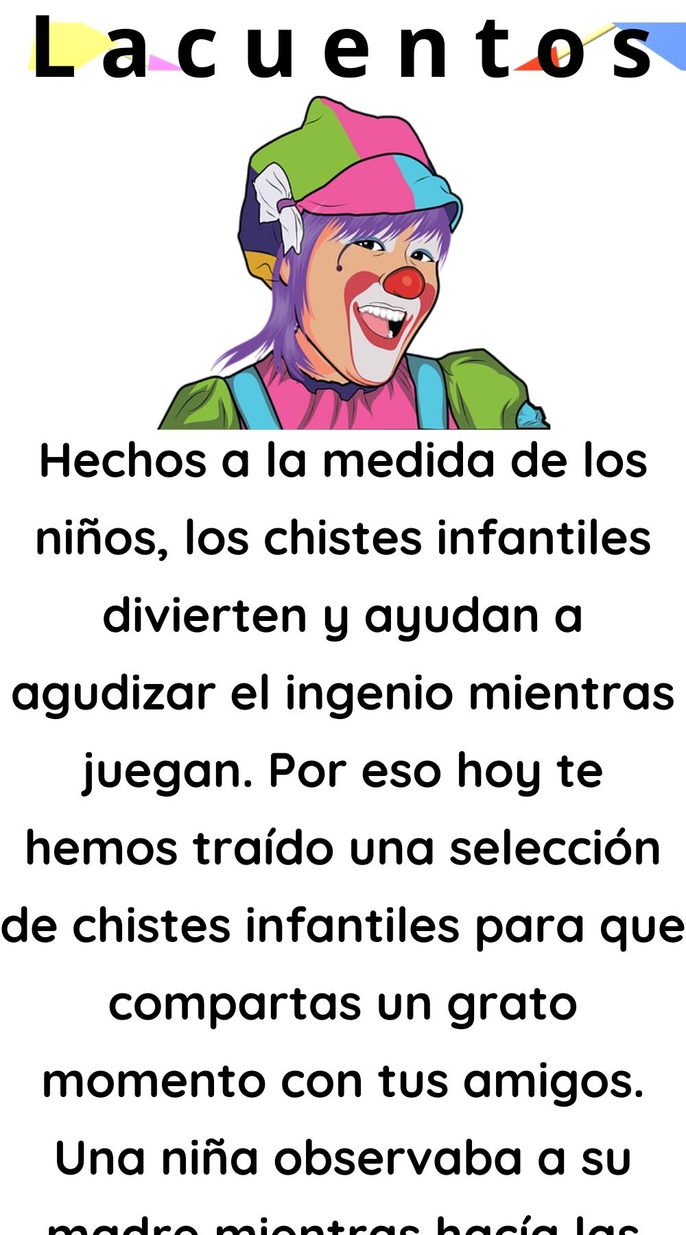 Selección de chistes infantiles