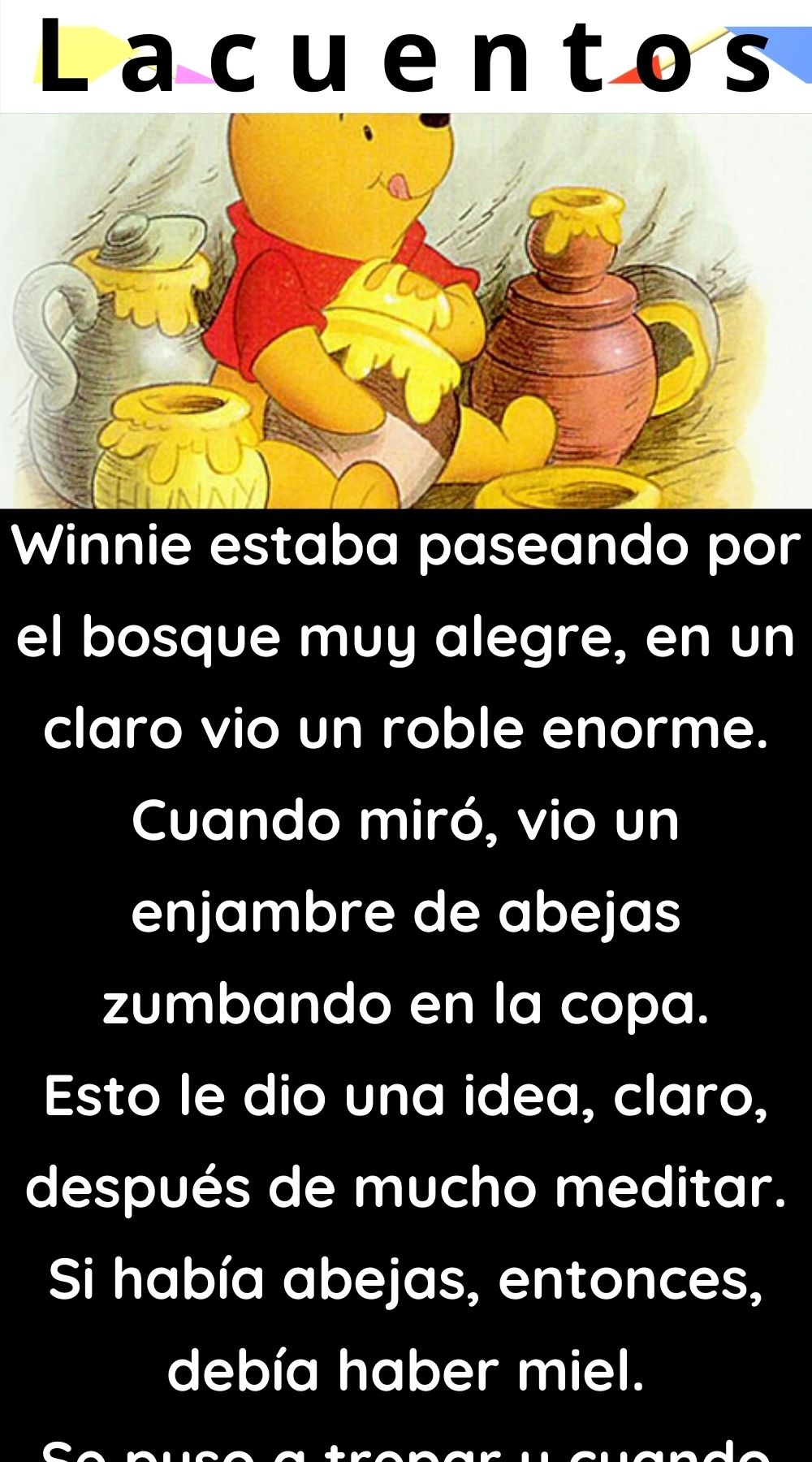 Winnie Pooh y el árbol de la miel versión libre