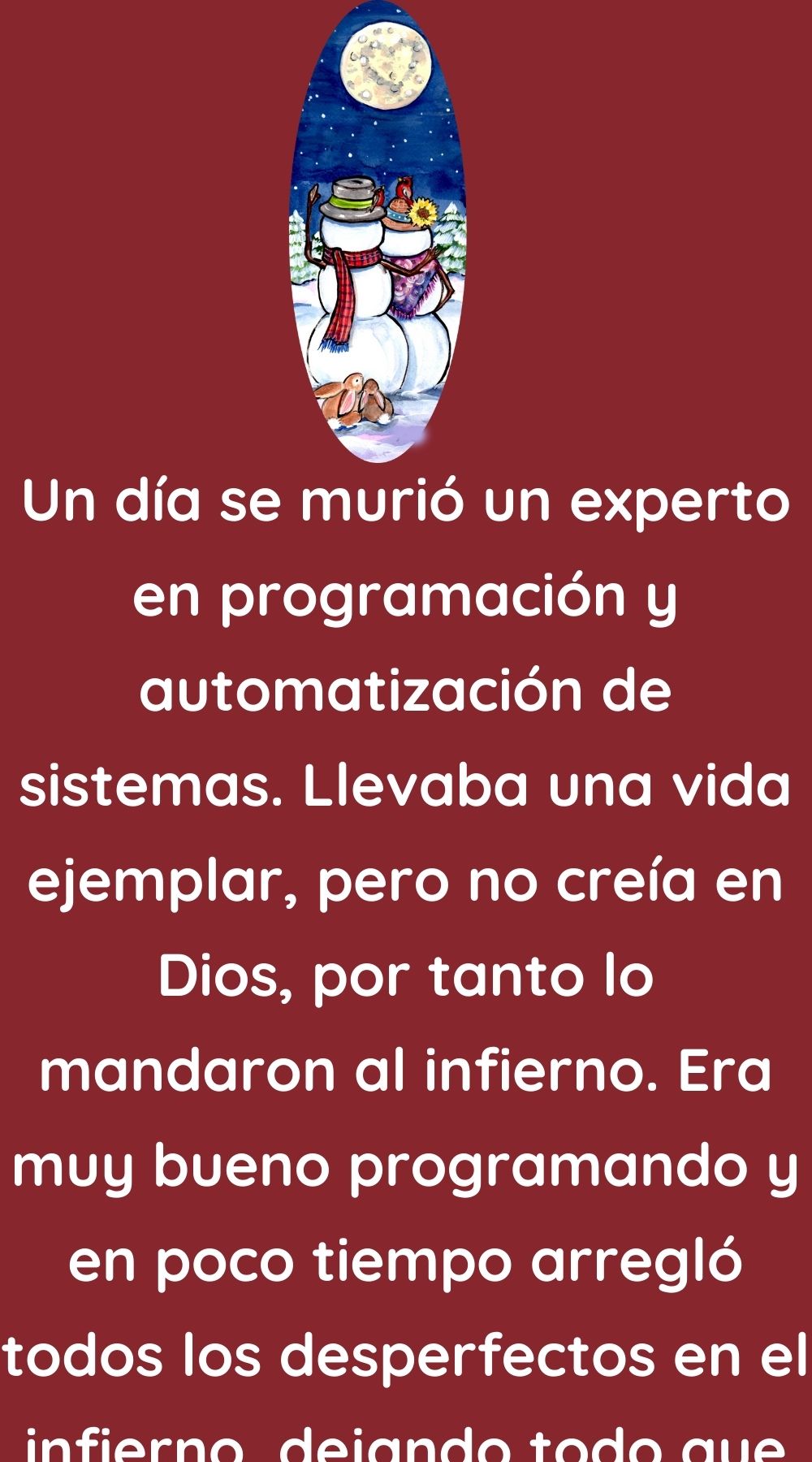 Un día se murió un experto en programación