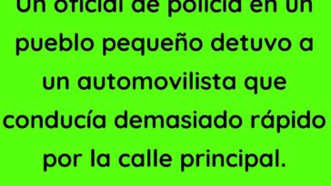 Un oficial de policía en un pueblo pequeño