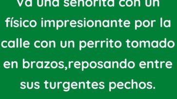 Va una señorita con un físico impresionante