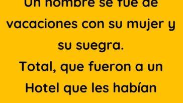 Un hombre se fue de vacaciones con su mujer y su suegra