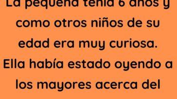 La pequeña tenia 6 años y como otros niños