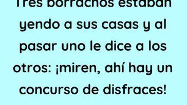 Tres borrachos estaban yendo a sus casas