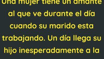 Una mujer tiene un amante al que ve durante el día cuando