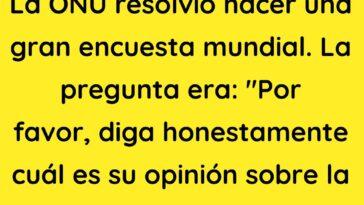 La ONU resolvió hacer una gran encuesta mundial