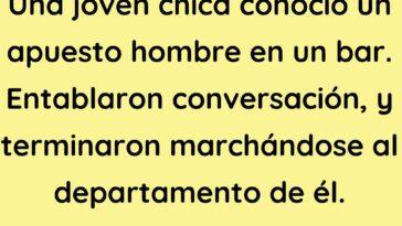 Una joven chica conoció un apuesto hombre en un bar