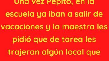 En la escuela ya iban a salir de vacaciones