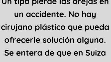 Un tipo pierde las orejas en un accidente