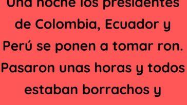 Una noche los presidentes de Colombia