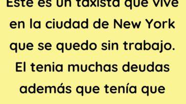 Este es un taxista que vive en la ciudad de New York