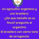 Un agricultor argentino y uno brasilero