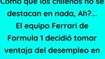 Cómo que los chilenos no se destacan en nada,