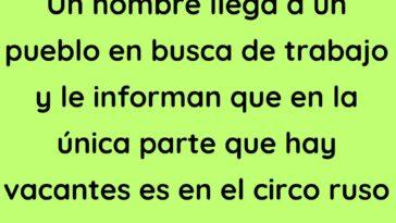 Un hombre llega a un pueblo en busca de trabajo