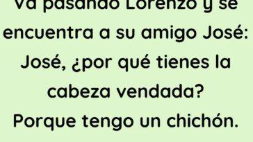 Va pasando Lorenzo y se encuentra a su amigo José