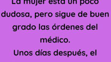 La mujer está un poco dudosa