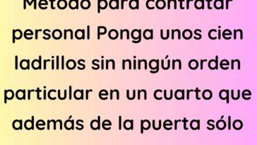 Método para contratar personal