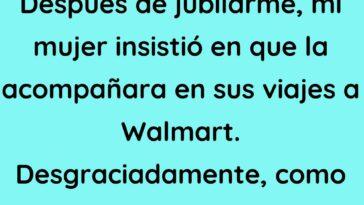 Mi mujer insistió en que la acompañara