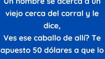 Te apuesto 50 dólares a que puedo