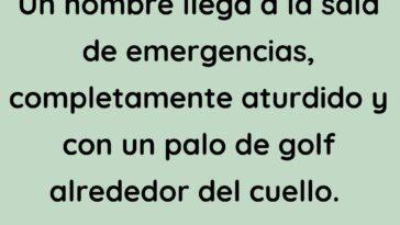 Un hombre llega a la sala de emergencias