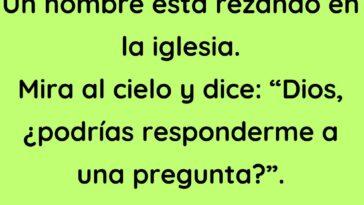 Un hombre está rezando y es trolleado por Dios