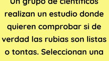 Un grupo de científicos realizan un estudio donde