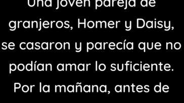 Una joven pareja de agricultores se casó