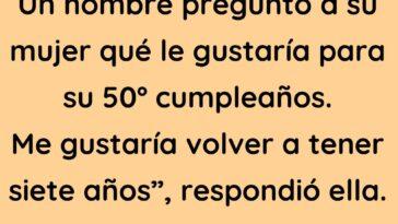 El marido planeó el cumpleaños perfecto para su mujer