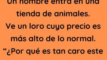 Un hombre entra en una tienda de animales