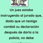 Un juez estaba instruyendo al jurado