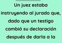 Un juez estaba instruyendo al jurado