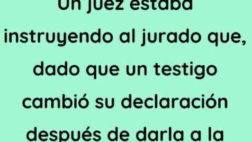 Un juez estaba instruyendo al jurado