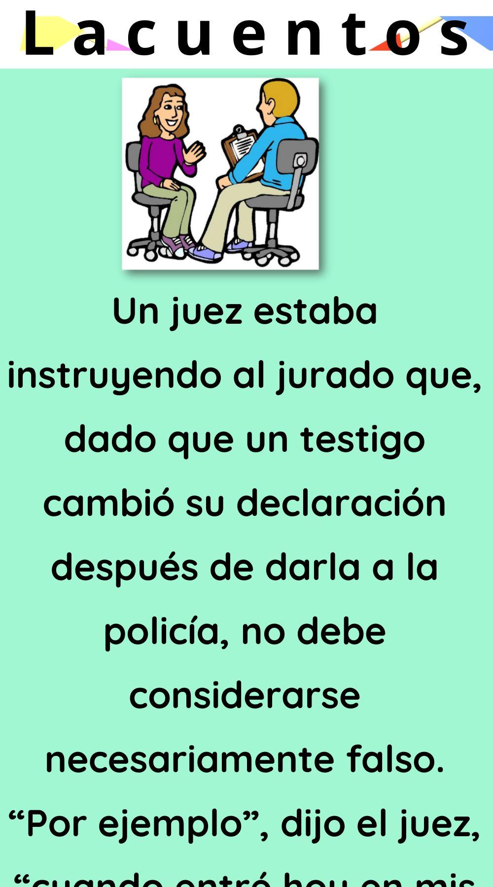 Un juez estaba instruyendo al jurado