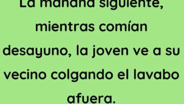 Una joven pareja se mudó a un nuevo barrio.