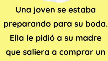 Una mujer se estaba preparando para su boda
