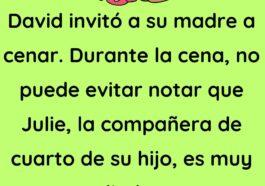 David invitó a su madre a cenar