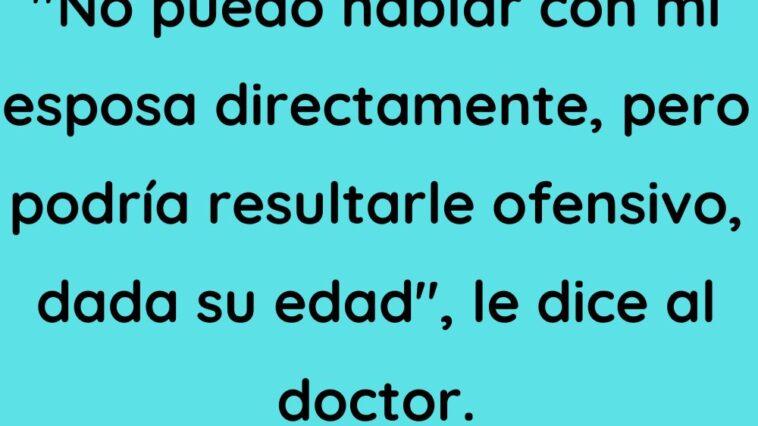 Un anciano va al médico