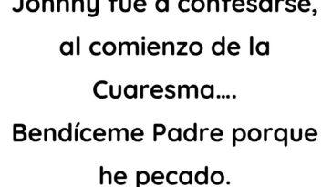Johnny fue a confesarse