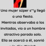 Mujer caliente llego a una fiesta