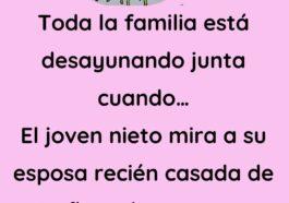 Toda la familia desayunando junta