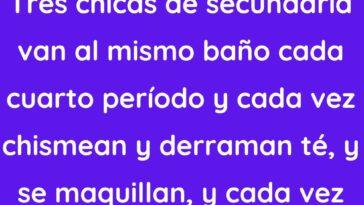 Tres chicas de secundaria