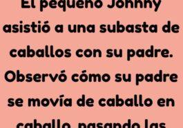 El pequeno Johnny asistio a una subasta de caballos