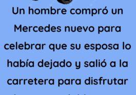 Un hombre compro un Mercedes nuevo