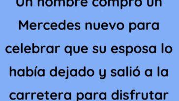 Un hombre compro un Mercedes nuevo